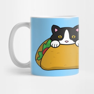 Happy Taco Tuesday, cute cat eating a taco Mug